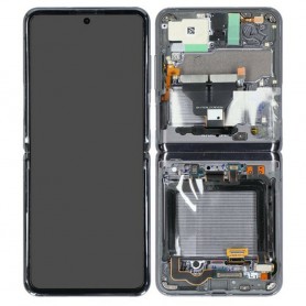 Pantalla con marco Negro Samsung Z Flip 5G (F707B) *ORIGINAL*